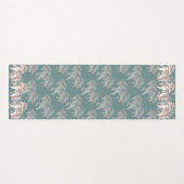 Floral Pastel Horse Fantasy Illustratie Yogamat (Voorkant (horizontaal))