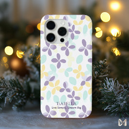 Floral Pastel Minimalist - Abstract Boho Patroon iPhone 15 Pro Max Hoesje