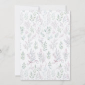 Floral Pastel Moderne Typografie bruiloft Kaart (Achterkant)