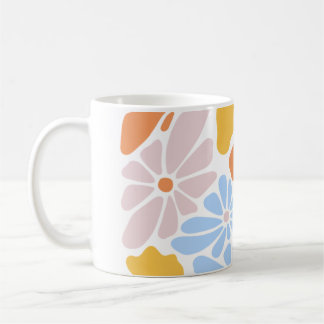 "Floral Pastel Mok – Elegant & Kleurrijk Koffiekop