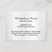 *~* Floral Pastel Moon Lacey Mandala Folie Visitekaartje (Achterkant)