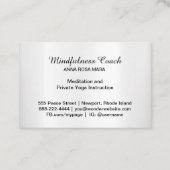 *~* Floral Pastel Moon Mandala Folie Visitekaartje (Achterkant)