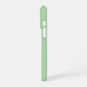 Floral Pastel Sage Green Custom Name Wildflowers iPhone Hoesje (Linkerkant)