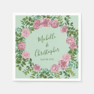 Floral pastel servet