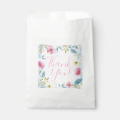 Floral Pastel van de Lente Dank u Baby shower Bedankzakje (Voorkant)