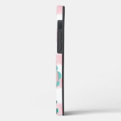  Floral Pastel Waterverf Stripes Butterfly Case-Mate iPhone Case (Achterkant / Links)