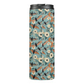 Floral Patchwork Halloween Bats & Flowers Thermosbeker (Achterkant)