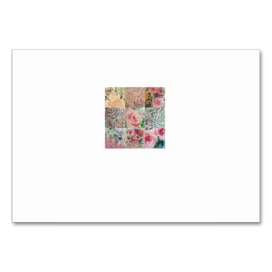 Floral patchwork kaart (Achterkant)