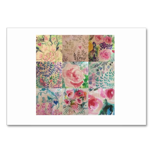 Floral patchwork kaart (Voorkant)