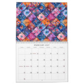 Floral Patchwork Quilt wandkalender Kalender (Feb 2027)