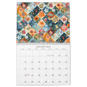 Floral Patchwork Quilt wandkalender Kalender (Jan 2026)
