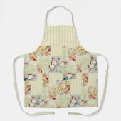 Floral patchwork schort (Voorkant)