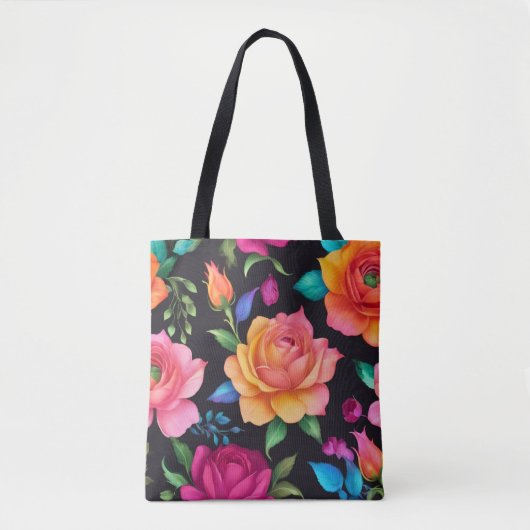 Floral Patern Roos Tas (Voorkant)
