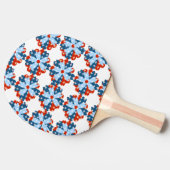 Floral Patriotic Fun Flower Tafeltennisbatje (Zijkant)