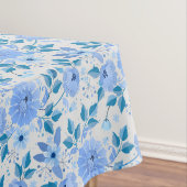 Floral patroon.06.FR. Blauw offwhite BG Tafelkleed (Voorbeeld)