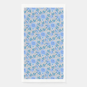 Floral patroon.06.FR. Lbluex4. Offwhite BG Servet