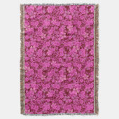 Floral patroon 15.Roze DRed BG Deken (Voorkant Verticaal)