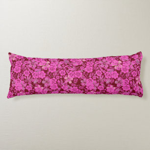 Floral patroon 15.Roze DRed BG Lichaamskussen