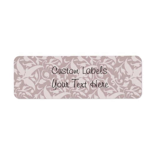  Floral Patroon 1 - Faded Red Etiket (Voorkant)