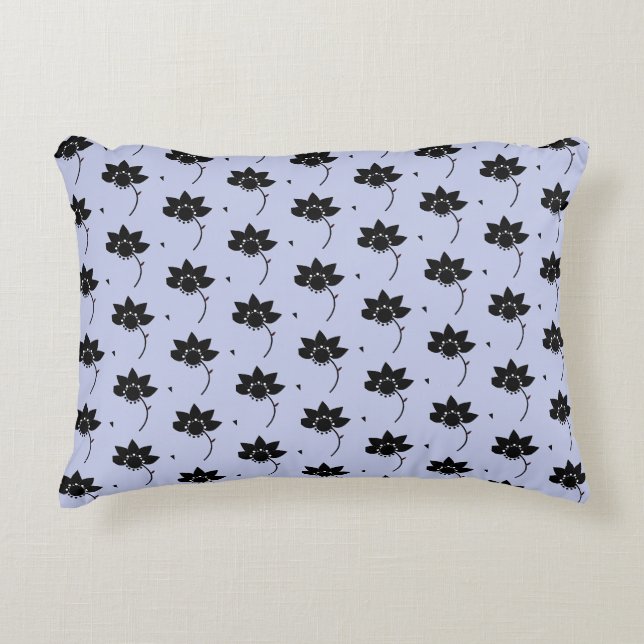 Floral patroon accent kussen (Voorkant)