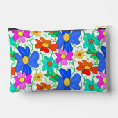 Floral patroon accessoire pouch etui (Achterkant)