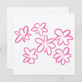 Floral patroon bedankkaart (Voorkant / Achterkant)