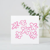 Floral patroon bedankkaart (Staand voorkant)