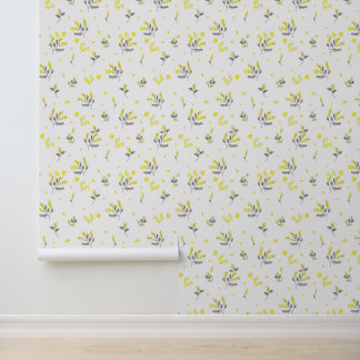 Floral patroon behang