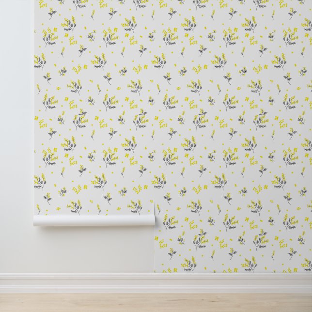 Floral patroon behang (Applicatie)