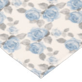 Floral patroon. blauwe rozen tafelkleed (Gekanteld)