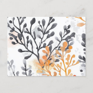 Floral patroon briefkaart