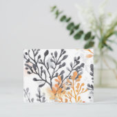 Floral patroon briefkaart (Staand voorkant)