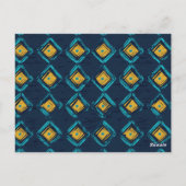 Floral patroon briefkaart (Achterkant)