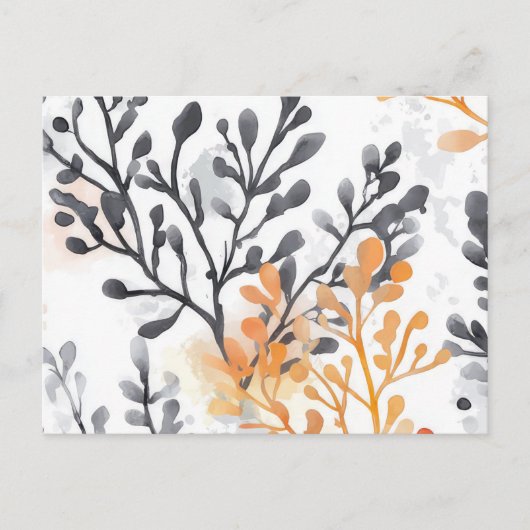 Floral patroon briefkaart (Voorkant)