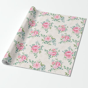 Floral patroon cadeaupapier