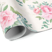 Floral patroon cadeaupapier (Rol Hoek)