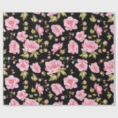 Floral patroon cadeaupapier (Vlak)