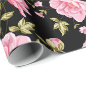 Floral patroon cadeaupapier (Rol Hoek)