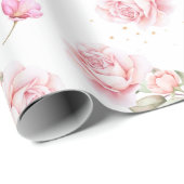 Floral patroon cadeaupapier (Rol Hoek)
