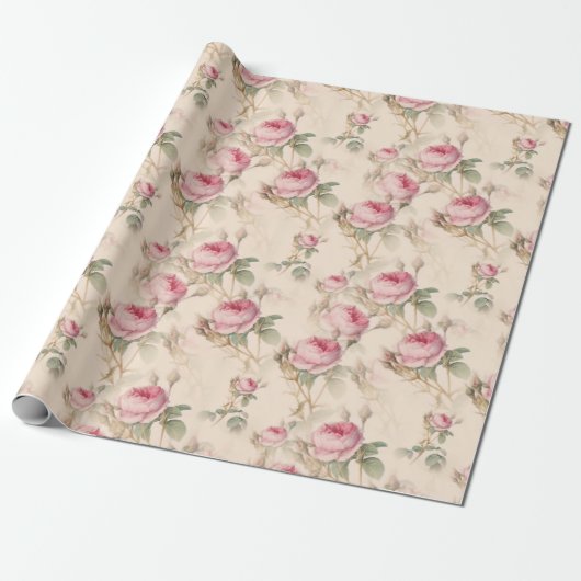  Floral patroon Cadeaupapier (Uitgerold)