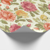 Floral patroon cadeaupapier (Hoek)