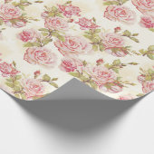 Floral patroon cadeaupapier (Hoek)