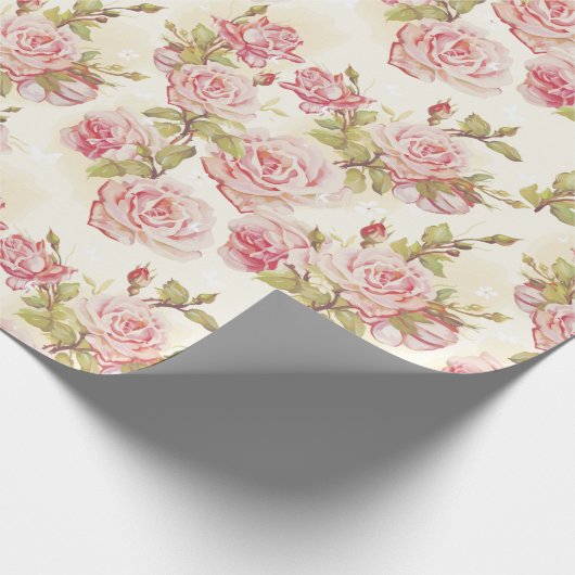 Floral patroon cadeaupapier (Hoek)
