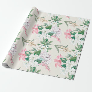 Floral patroon cadeaupapier