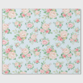 Floral patroon cadeaupapier (Vlak)