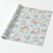 Floral patroon cadeaupapier (Uitgerold)