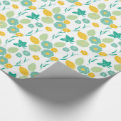 Floral patroon cadeaupapier (Hoek)
