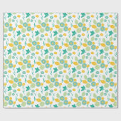 Floral patroon cadeaupapier (Vlak)