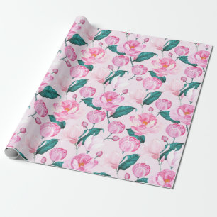 Floral patroon cadeaupapier