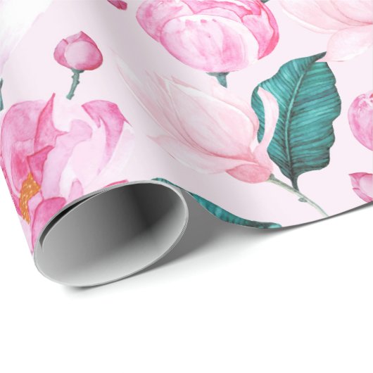 Floral patroon cadeaupapier (Rol Hoek)